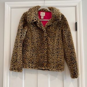 Leopard faux fur jacket 🐆